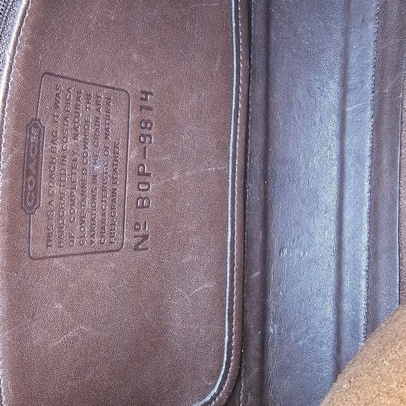 Coach Vintage Sutton Zip Bag Mahogany Brown Leather Crossbody 9814 - Picture 9 of 9